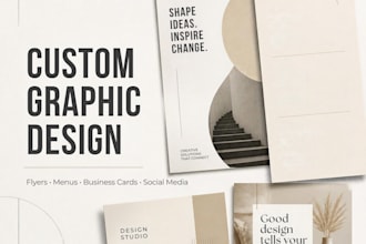 create professional and eye catching graphic designs