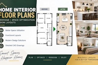 redesign home interior floor plan, space optimization room layouts