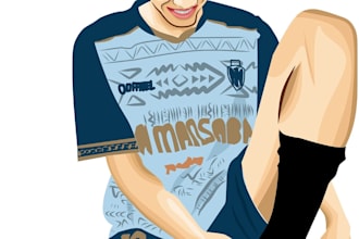 draw your image into a clean vector illustration