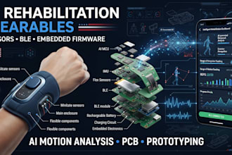 develop ai rehabilitation wearables with sensors, ble, and embedded firmware