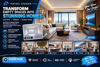 create realistic virtual staging for your property photos