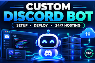create, set up and deploy custom ai discord bot with hosting