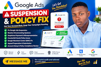 fix google ads suspension circumventing system policy violation appeal