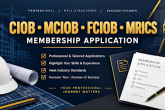 write and optimize your ciob mciob fciob and mrics membership application