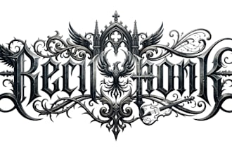 create gothic metal, symphonic metal band logo