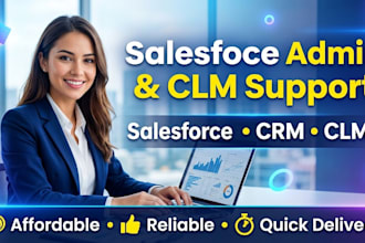provide salesforce CRM and clm configuration and support