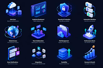 create custom lottie json micro animations isometric 3d tech graphics for saas