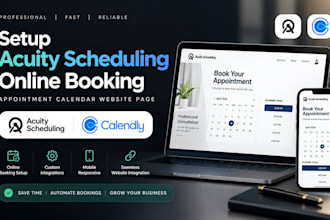 setup acuity scheduling online booking appointment calendly booking website page