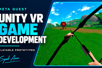 develop a unity VR game prototype for meta quest