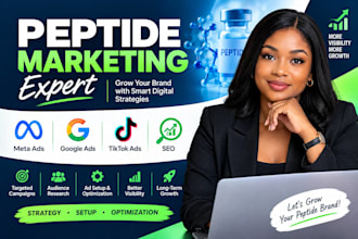 do peptide marketing pepetide ads meta ads google ads tiktok ads peptide seo