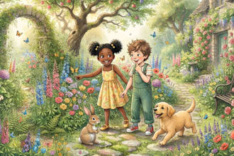 do handrawn children storybook illustration