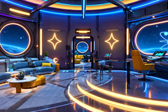 create interactive custom vrchat worlds, metaverse vrc environments and 3d maps