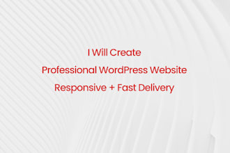 setup and customize your wordpress website