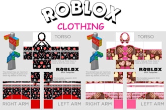 design custom roblox clothing, roblox shirts, outfits and 2d clothing