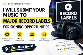 submit your music to major record labels for signing opportunities