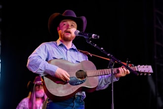 sing and produce country songs with acoustic guitar