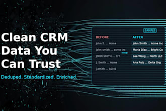 clean up and dedupe your crm contact data