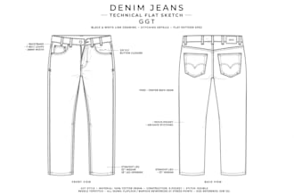 design denim jacket pent dungaree in ggt software