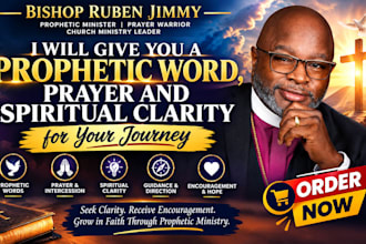 give you a prophetic word, prayer and spiritual clarity