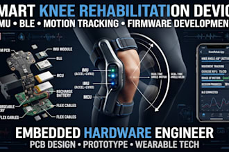 develop smart knee rehabilitation devices with imu and ble