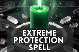 cast protection spell, negative energy cleansing and remove evil eyes spell