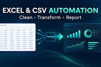 automate excel and CSV cleanup and reporting with python