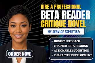 beta read your memoir and provide honest reader  emotional feedback