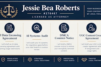 draft a professional dmca counter notice to restore your content IP law