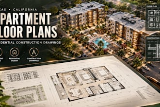 create texas california apartment floor plans residential construction drawings