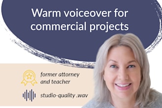 deliver a comfortable american voiceover for radio or TV ads