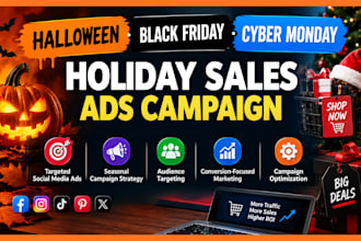 boost halloween cyber monday black friday ads campaign seasonal holiday sales