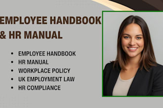 create your employee handbook, HR manual, and workplace policy for US or UK firm