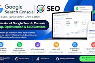 do google search console setup and shopify SEO