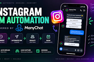 build manychat automation for instagram leads and dms