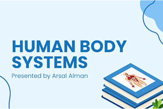 desgin a presentation of human body system in detail