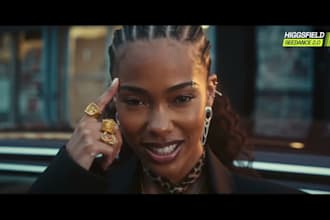 create a cinematic ai rap music, hip hop, metal, rock music video with lip sync