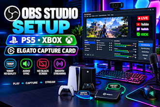 set up obs studio for ps5 xbox and elgato capture card