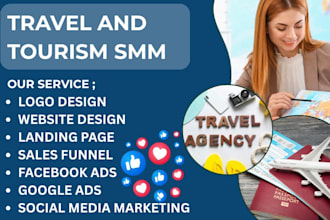 travel agency social media marketing manager tourism flyer  vacation rental