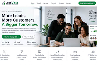 build squarespace marketing agency website digital lead gen agency portfolio sit