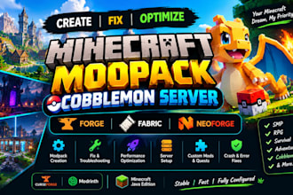 create fix optimize, minecraft modpack cobblemon server forge fabric neoforge