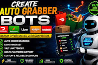 setup auto grabber bot for doordash, instacart auto claim bot, amazon flex bot