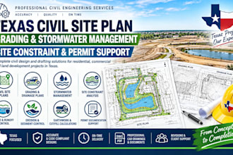 do texas civil site plan, grading stormwater management site constraint permit