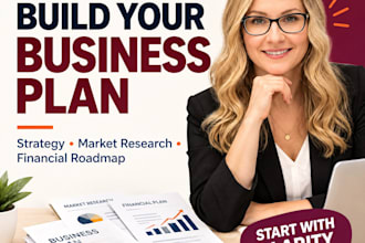 create a professional business plan and growth strategy