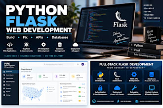 build or fix a python flask web application