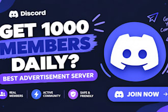 grow increase and promote your discord server to gain more members discord promo