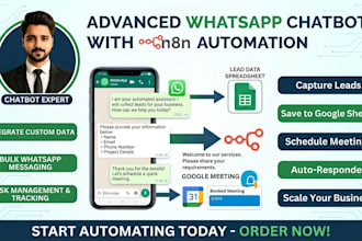 build ai chatbot and n8n workflow automation for your business