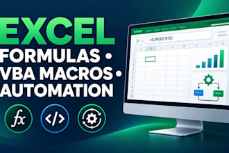 create and fix excel formulas, spreadsheets and macros
