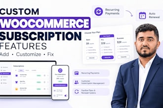 add custom woocommerce subscription features to your website