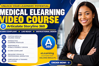 make medical elearning training course video articulate 360 instructional slides