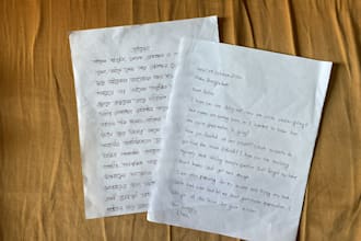 do neat handwritten english or bangla writing